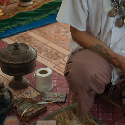 Someone holding mushrooms at a Psychedelic church in Florida